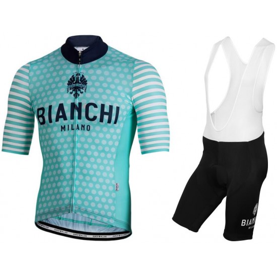 BIANCHI MILANO Davoli Fahrradbekleidung Radtrikot Satz Kurzarm+Kurz Trägerhose 3JLXE