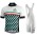 BIANCHI MILANO Codigoro white Fahrradbekleidung Radtrikot Satz Kurzarm+Kurz Trägerhose FZPV9