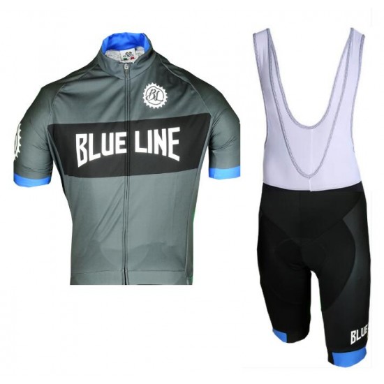 2019 BLUELINE PURSUIT Fahrradbekleidung Radtrikot Satz Kurzarm+Kurz Trägerhose BALVG