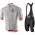 2020 UAE Tour Fahrradbekleidung Kurzamtrikot+Trägerhose kurz Weiß