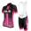 2015 ALE Fahrradbekleidung Satz Fahrradtrikot Kurzarm Trikot und Kurz Radhose roze Schwarz Dame 7T8OR