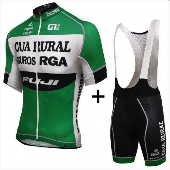 2016 Caja Rural PRR Fahrradbekleidung Radtrikot Kurzarm+Kurz Radhose Bib ET3J0