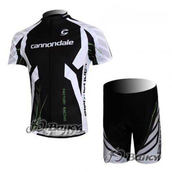 Cannondale Pro Team Radbekleidung Radtrikot Kurzarm und Fahrradhosen Kurz Schwarz weiß 9DC6S