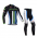 2014 Cannondale Fahrradbekleidung Radtrikot Satz Langarm und Lange Radhose weiß grün blau 8BL7A