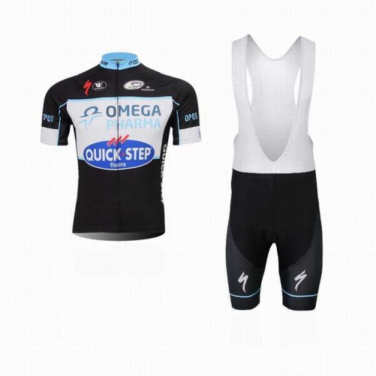 2014 Omega Pharma Quick Step Fahrradbekleidung Radteamtrikot Kurzarm+Kurz Radhose Kaufen FUZZ1