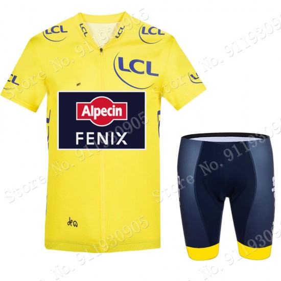 Alpecin Fenix Tour De France Pro Team 2021 Fahrradbekleidung Radteamtrikot Kurzarm+Kurz Radhose 1rNBaD