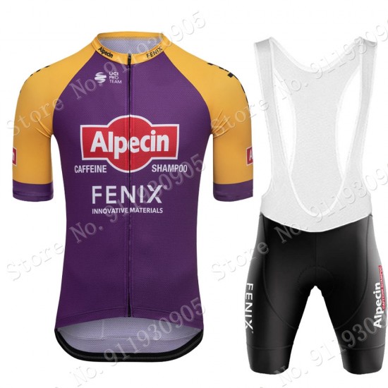 Purple France Tour Alpecin Fenix New Pro Team 2021 Fahrradbekleidung Radteamtrikot Kurzarm+Kurz Radhose SMrA0k