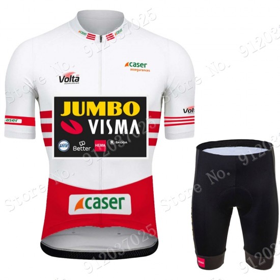 Jumbo Visma Volta 2021 Team Fahrradbekleidung Radtrikot Satz Kurzarm+Kurz Radhose WrRy0C