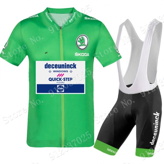 Grun Deceuninck quick step Tour De France 2021 Team Fahrradbekleidung Radteamtrikot Kurzarm+Kurz Radhose WmSxaH