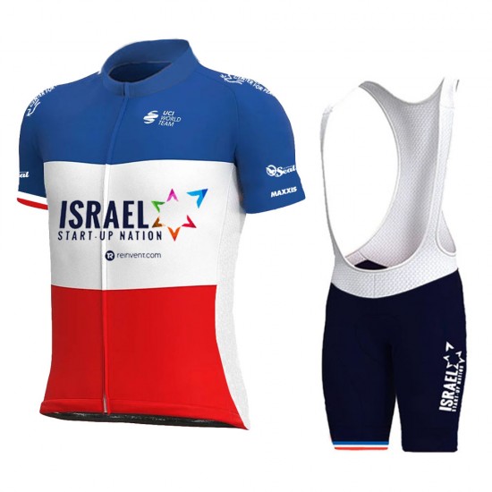 Israel Start Up nation France Pro Team 2021 Fahrradbekleidung Radteamtrikot Kurzarm+Kurz Radhose cfsJu4