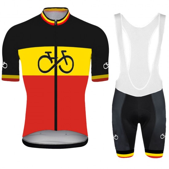 belgium Pro 2021 Team Fahrradbekleidung Radtrikot+Fietsbroeken Korte 6hOpFS