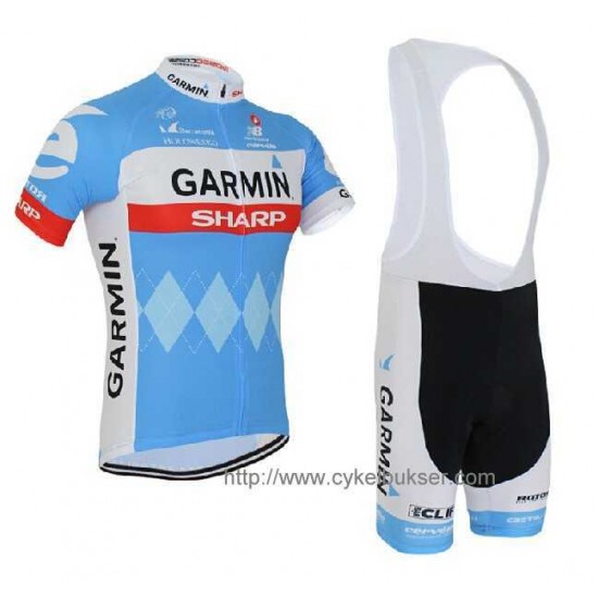 Garmin Sharp Barracuda 2014 Fahrradbekleidung Radteamtrikot Kurzarm+Kurz Radhose Kaufen NULDJ