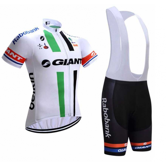 2016-2017 Giant Fahrradbekleidung Radteamtrikot Kurzarm+Kurz Radhose Kaufen weiß ZNXBN