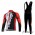 Giant Sram Pro Team Fahrradbekleidung Radteamtrikot Langarm+Lang Trägerhose Rot weiß Schwarz 9R1S3
