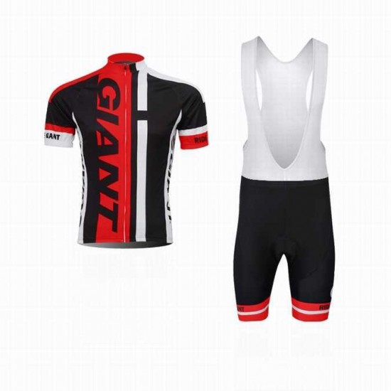 2014 Giant Fahrradbekleidung Radteamtrikot Kurzarm+Kurz Radhose Kaufen Schwarz Rot 8LO7L