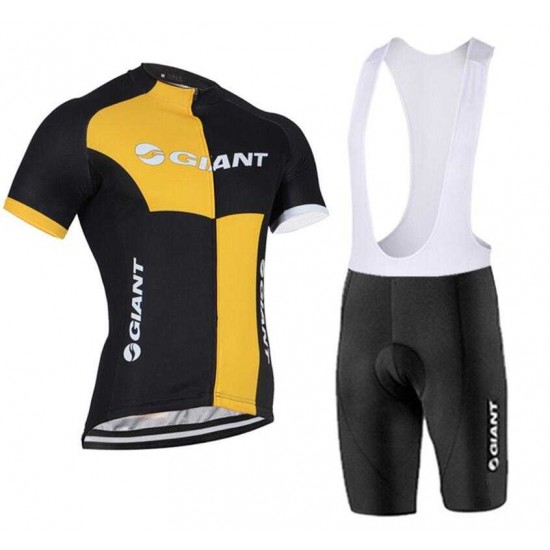 2016-2017 Giant Fahrradbekleidung Radteamtrikot Kurzarm+Kurz Radhose Kaufen gelb Schwarz W40MR