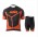 2015 KTM Pro team Schwarz orange Radbekleidung Fahrradtrikot Kurzarm und Fahrradhosen Kurz EJ4PO