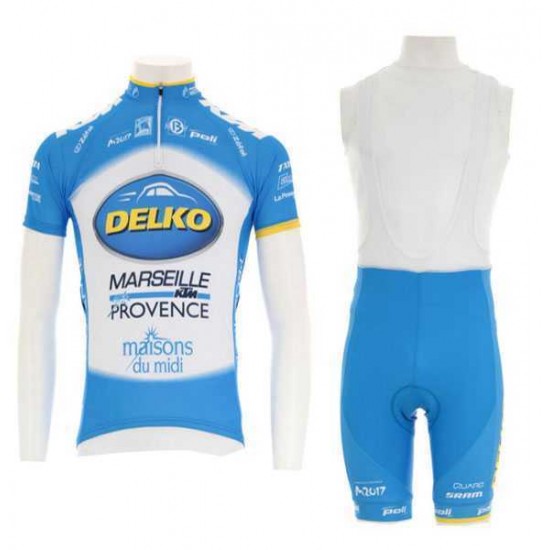 2016 KTM-Delko Marseille Provence blau Fahrradbekleidung Radteamtrikot Kurzarm+Kurz Radhose Kaufen 6RX75