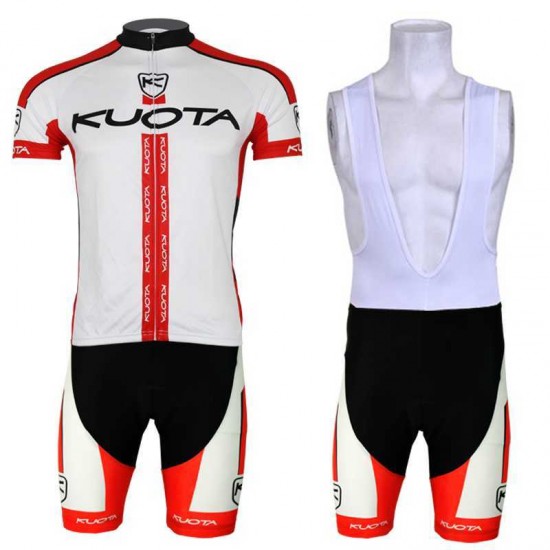 2013 KUOTA Fahrradbekleidung Radteamtrikot Kurzarm+Kurz Radhose Kaufen weiß Rot 0JUFJ