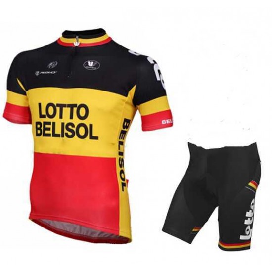 2015 Lotto Belisol Fahrradbekleidung Radtrikot Satz Kurzarm+Kurz Radhose 72Q9I