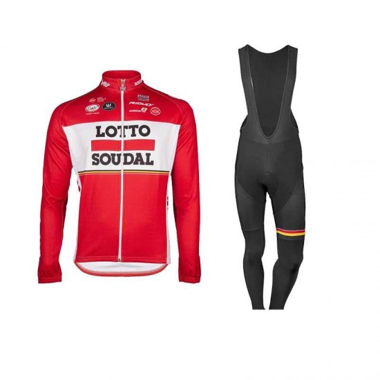 2017 Lotto Fahrradbekleidung Radtrikot Langarm+Lang Trägerhose IMEPI