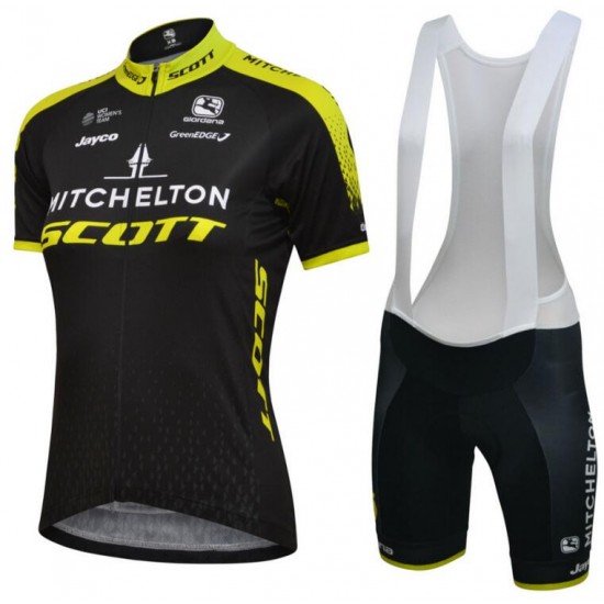 Mitchelton Scott 2018 Dame Fahrradbekleidung Radtrikot Satz Kurzarm+Kurz Trägerhose PJHAW