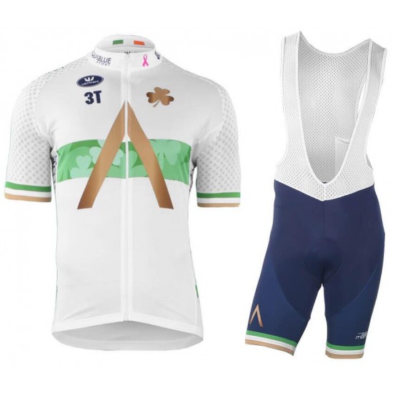 AQUA BLUE SPORT Irish Champion 2018-2019 Fahrradbekleidung Radtrikot Satz Kurzarm+Kurz Trägerhose H9EHV