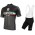 Bianchi Milano Attone black Fahrradbekleidung Satz Fahrradtrikot Kurzarm Trikot und Kurz Trägerhose AM4UH