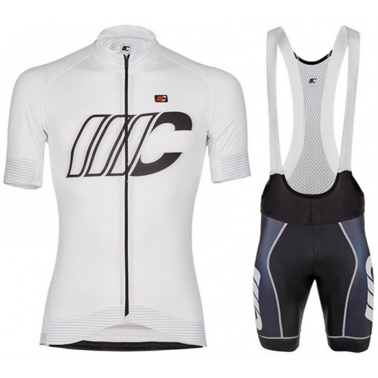 Cipollini Prestige weiß Fahrradbekleidung Radtrikot Satz Kurzarm+Kurz Trägerhose 57O04