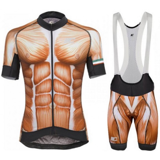 Cipollini Human Muscle Fahrradbekleidung Radtrikot Satz Kurzarm+Kurz Trägerhose 4F8SL