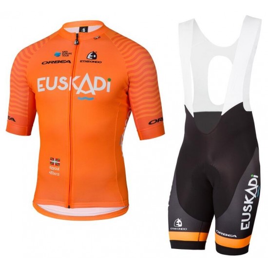 EUSKADI 2018 Fahrradbekleidung Radtrikot Satz Kurzarm+Kurz Trägerhose HJNCS