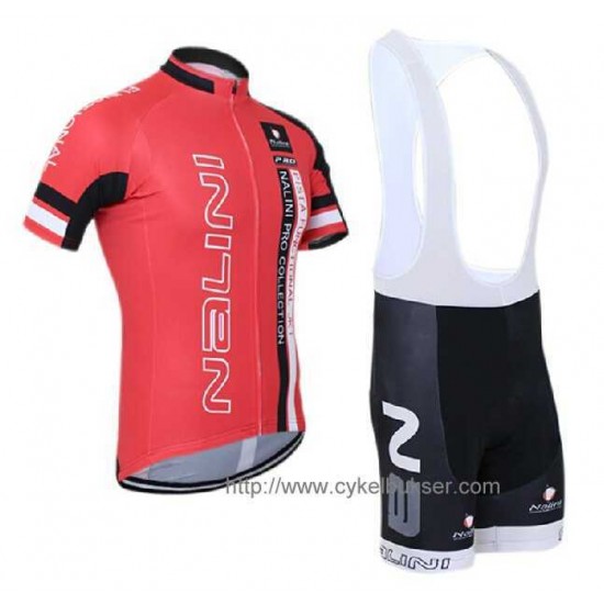 Nalini Functicnal TI Fahrradbekleidung Radteamtrikot Kurzarm+Kurz Radhose Kaufen Rot DKPF4