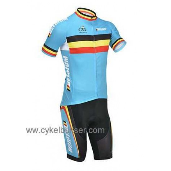 Nazionale Belga Teams Radbekleidung Radtrikot Kurzarm und Fahrradhosen Kurz 8X5PK