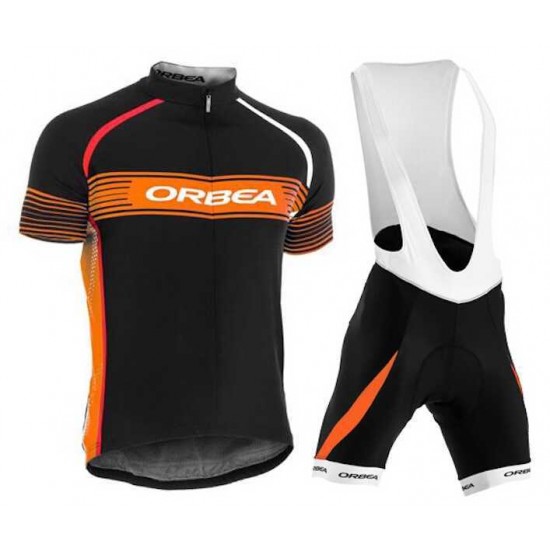 2015 Orbea Schwarz-gelb Fahrradbekleidung Radteamtrikot Kurzarm+Kurz Radhose Kaufen YM2Y2