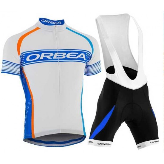 2015 Orbea weiß-blau Fahrradbekleidung Radteamtrikot Kurzarm+Kurz Radhose Kaufen 3I69E