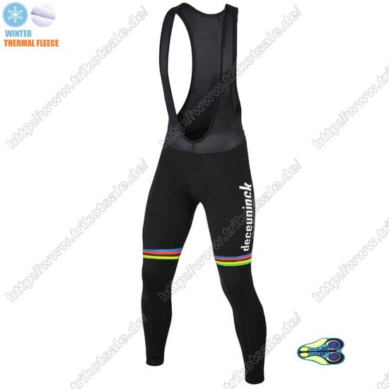 Winter Thermal Fleece Deceuninck quick step 2021 UCI World Champion Lang Trägerhose Online MLWPS