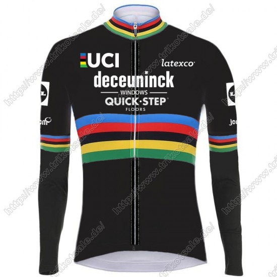 Deceuninck quick step 2021 UCI World Champion Fahrradbekleidung Radtrikot Langarm LJFYU