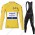 Deceuninck quick step 2021 Tour De France Fahrradbekleidung Radtrikot Langarm+Lang Trägerhose OUAHB