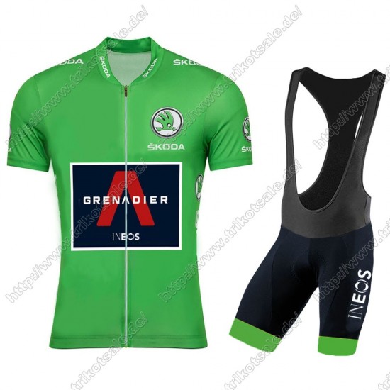 Team INEOS Grenadier 2021 Tour De France Green Fahrradbekleidung Radteamtrikot Kurzarm+Kurz Radhose Kaufen ADUNT