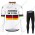 Jumbo Visma 2021 Germany Fahrradbekleidung Radtrikot Langarm+Collant Cycliste SLVRN