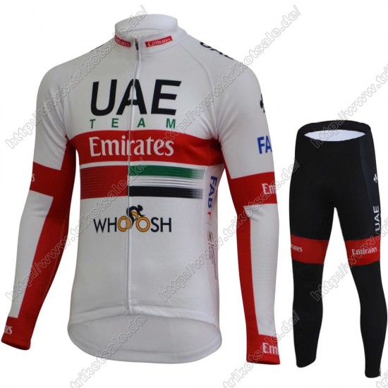 UAE EMIRATES Pro Team 2021 Fahrradbekleidung Radtrikot Langarm+Pants QKYCV