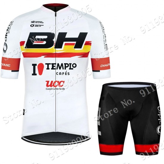 Weiß BH Pro Team 2021 Fahrradbekleidung Radteamtrikot Kurzarm+Kurz Radhose Kaufen 644 5OBH3