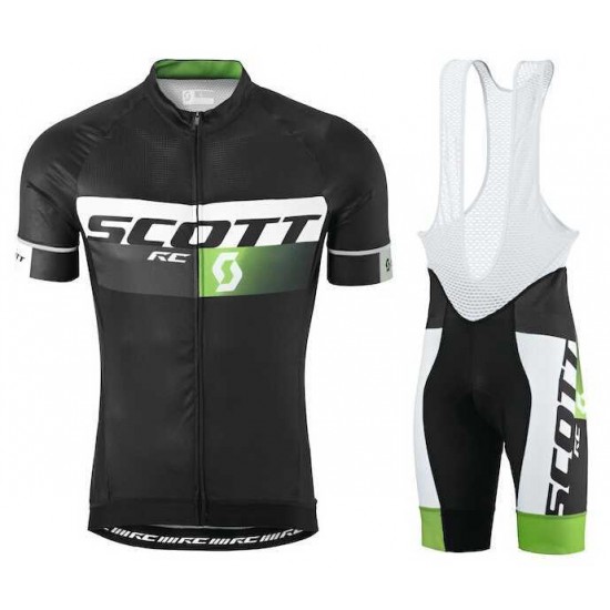 2015 Scott RC Pro Schwarz-grün Fahrradbekleidung Radteamtrikot Kurzarm+Kurz Radhose Kaufen N9YW4