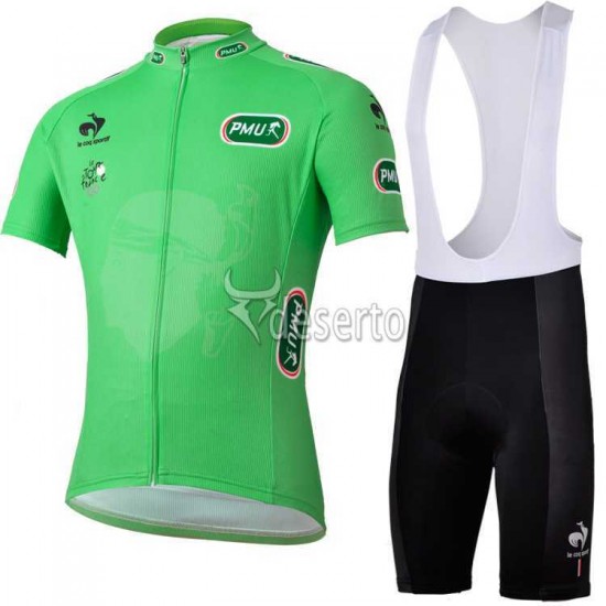 Tour de France grün Fahrradbekleidung Radteamtrikot Kurzarm+Kurz Radhose Kaufen 4YP32