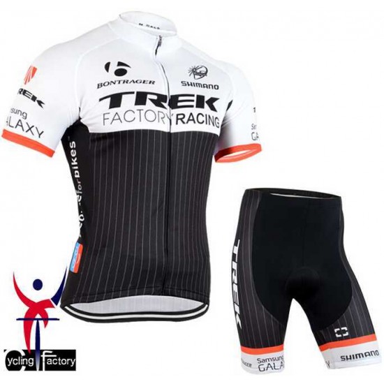 2015 Trek Factory Racing Fahrradbekleidung Radtrikot Satz Kurzarm+Kurz Radhose O38MO