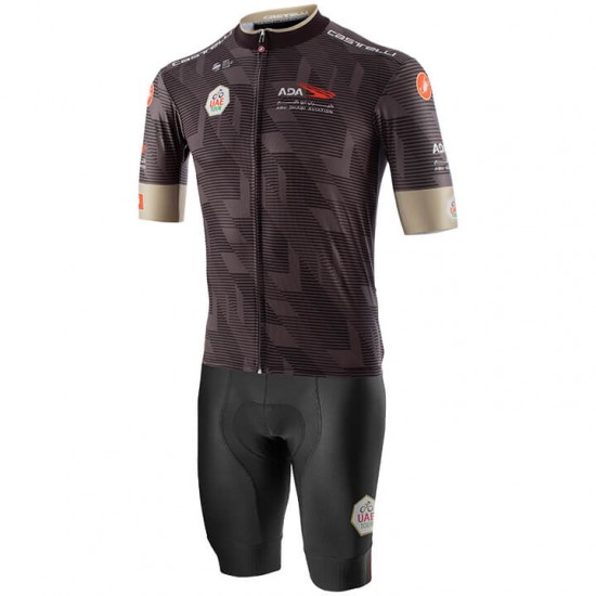 UAE Tour 2020 Fahrradbekleidung Kurzamtrikot+kurze Radhose Schwarz