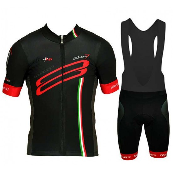 2015 WILIER Fahrradbekleidung Radteamtrikot Kurzarm+Kurz Radhose Kaufen Rot Schwarz 2YA3K