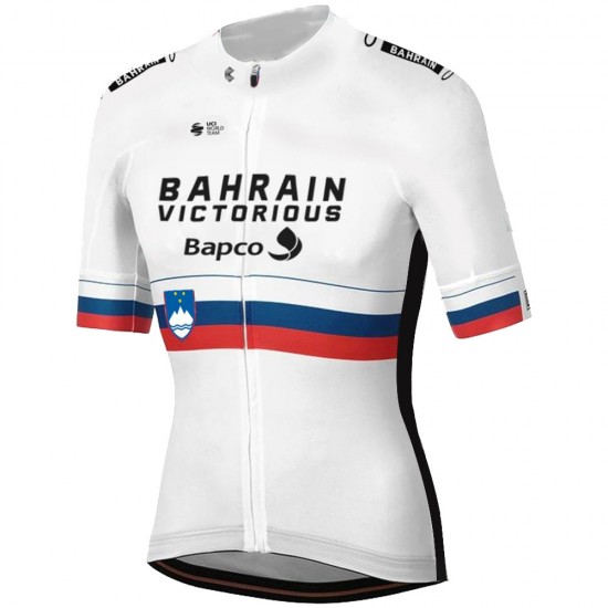 Weiß Slovenia Tour De France Bahrain Victorious 2021 Fahrradtrikot Radsport 100
