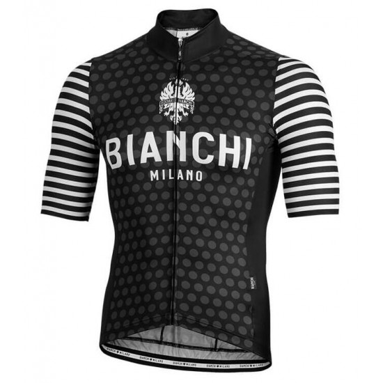 BIANCHI MILANO Davoli Black Fahrradbekleidung Radtrikot HVVJS
