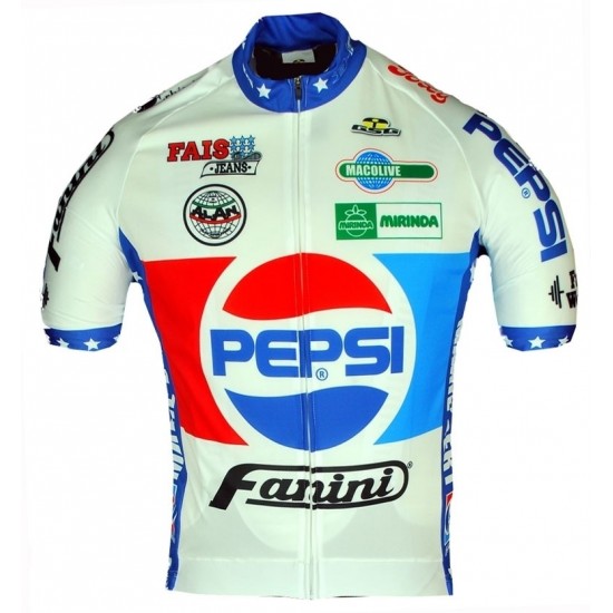 Retro Fanini Pepsi Cola 1988 Fahrradbekleidung Radtrikot 46UIS